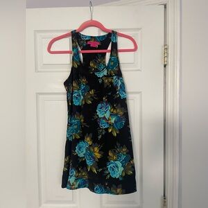 RARE Betsey Johnson Blue Rose tunic size 2